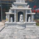 丹东芝麻白中国黑石材套墓 花岗岩墓碑