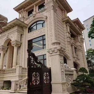 丹东黄金麻别墅外墙异形定制