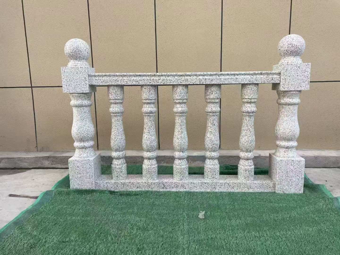 丹东芝麻白阳台栏杆 花岗岩栏杆